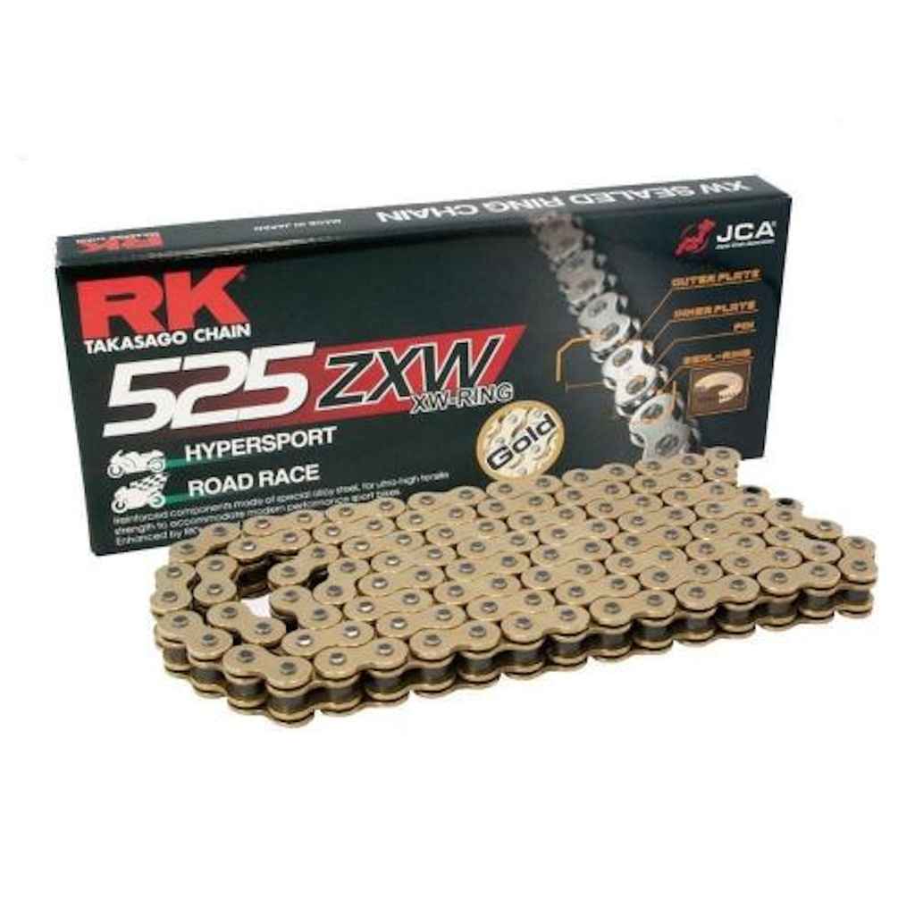 RK CADENA 525GB-120L/ZXW DORADA